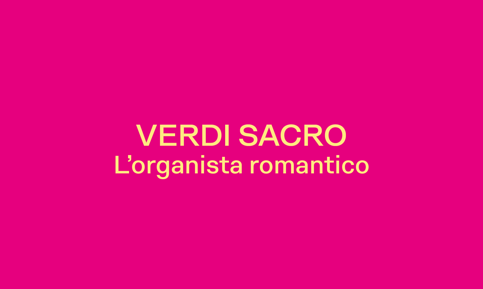 VERDI SACRO