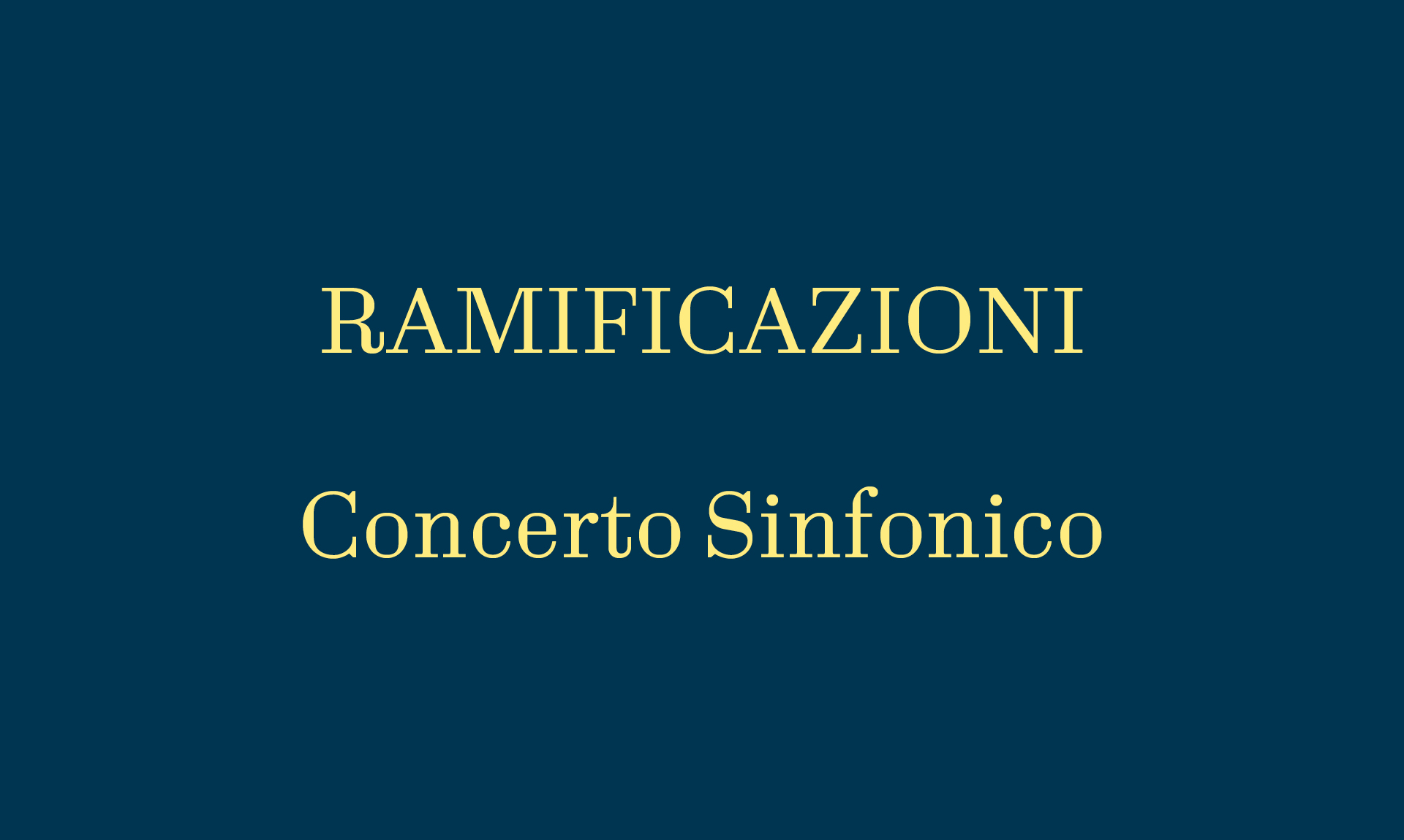 CONCERTO SINFONICO