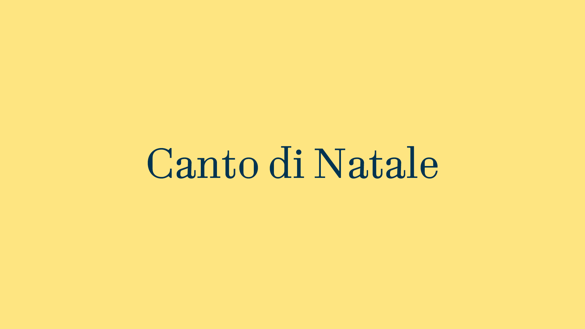 Canto di Natale